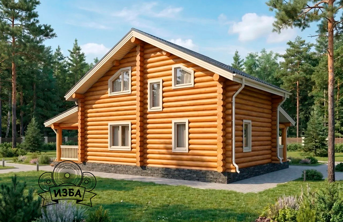 Дом-из-бревна-Пастернак,-вид2